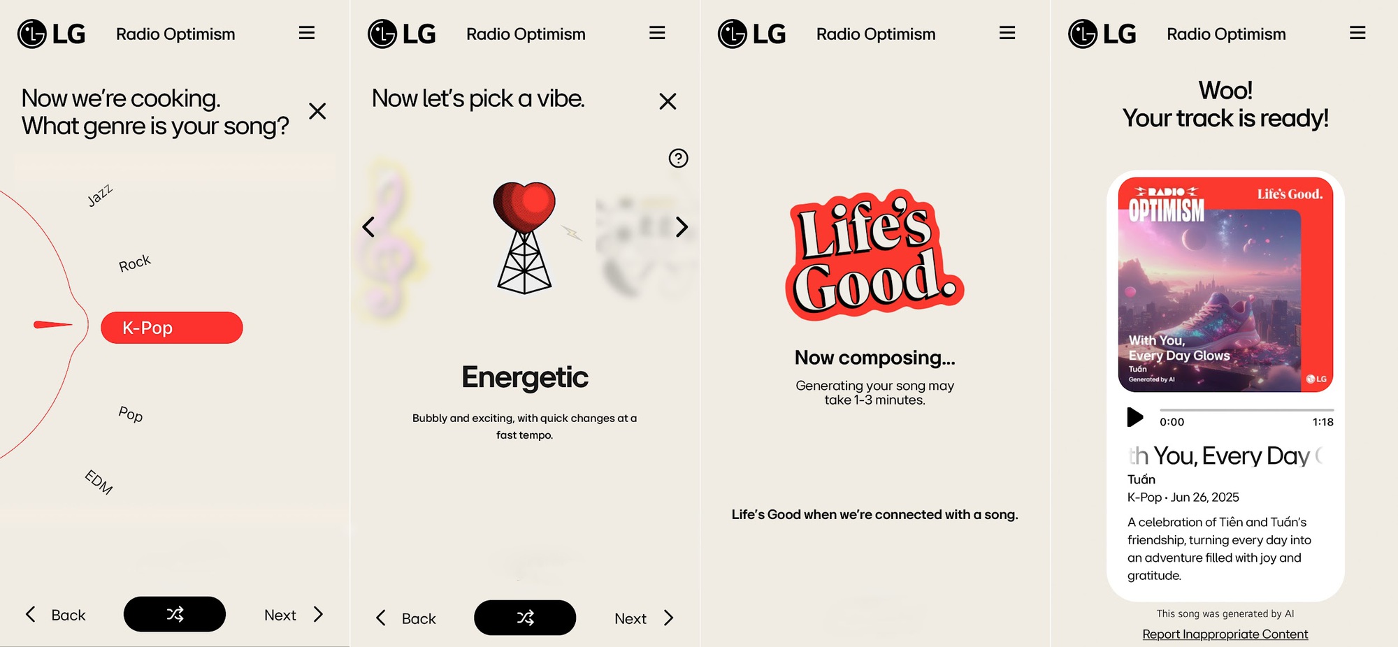 Sáng tạo giai điệu riêng cùng Radio Optimism từ LG- Ảnh 3.